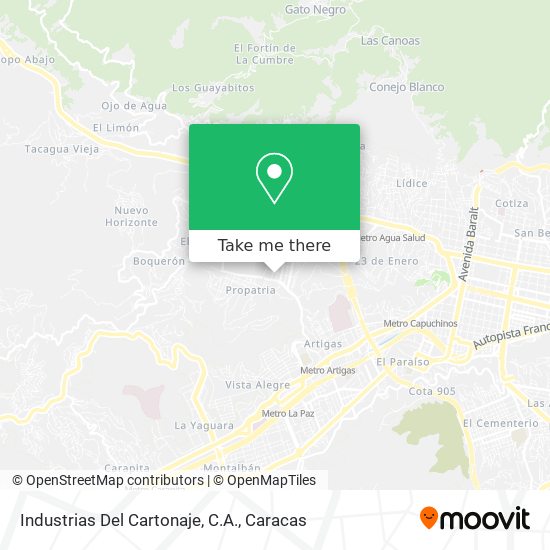 Industrias Del Cartonaje, C.A. map
