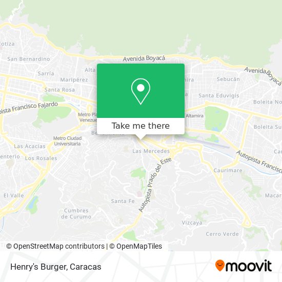 Mapa de Henry's Burger