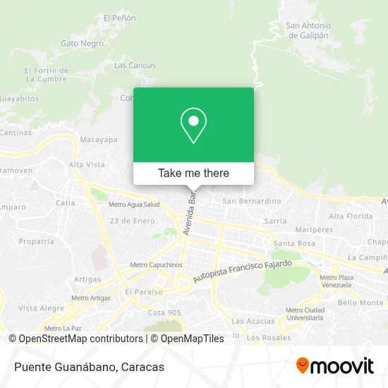 Mapa de Puente Guanábano