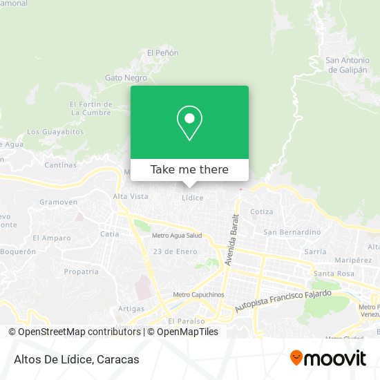 Altos De Lídice map