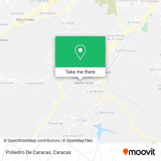 Mapa de Poliedro De Caracas