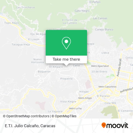 E.T.I. Julio Calcaño map