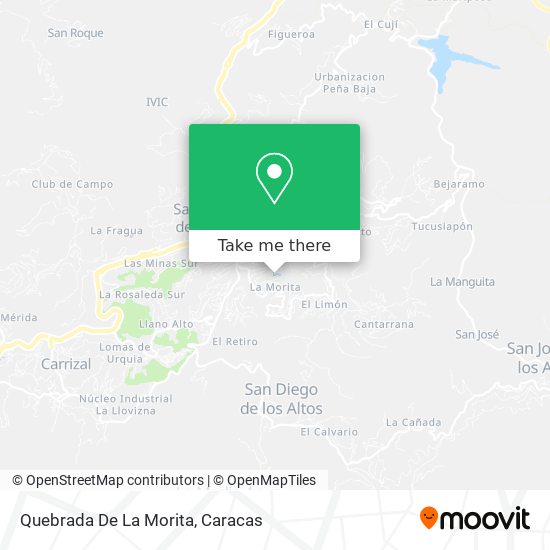 Quebrada De La Morita map