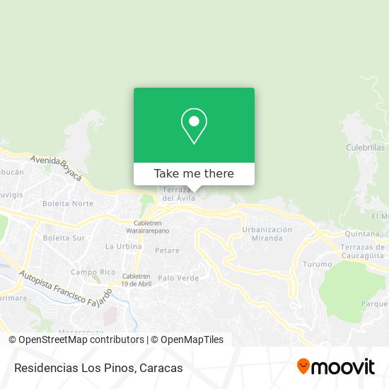 Residencias Los Pinos map