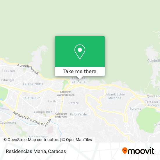 Residencias María map