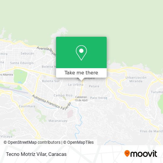 Tecno Motríz Vilar map