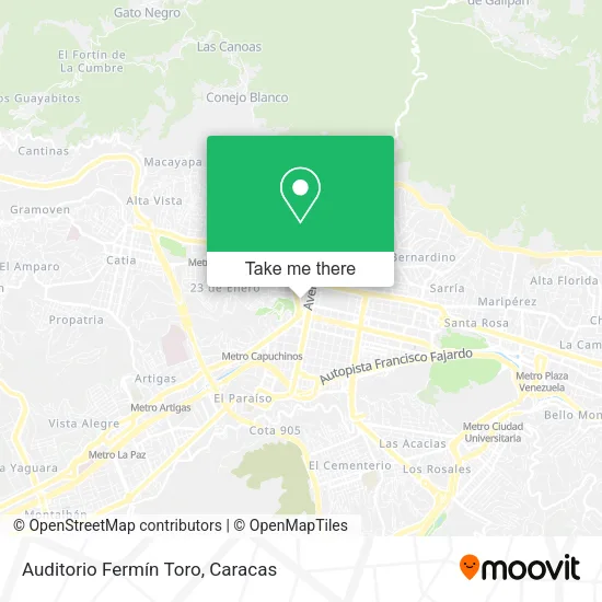 Auditorio Fermín Toro map