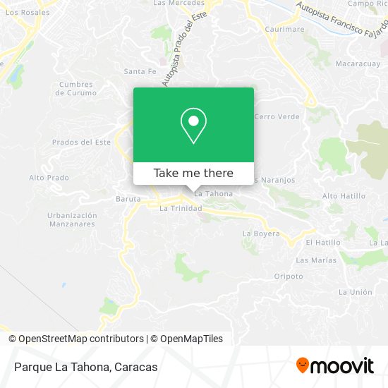 Parque La Tahona map