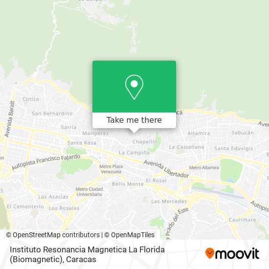 Instituto Resonancia Magnetica La Florida (Biomagnetic) map