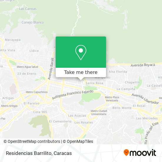 Residencias Barrilito map