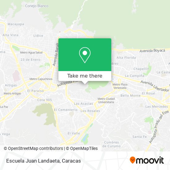 Escuela Juan Landaeta map