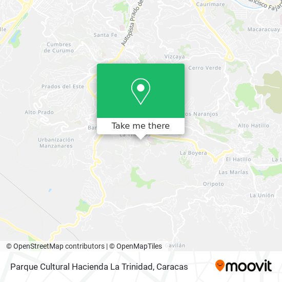 Parque Cultural Hacienda La Trinidad map