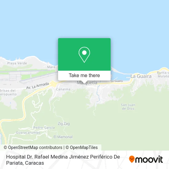 Mapa de Hospital Dr. Rafael Medina Jiménez Periférico De Pariata