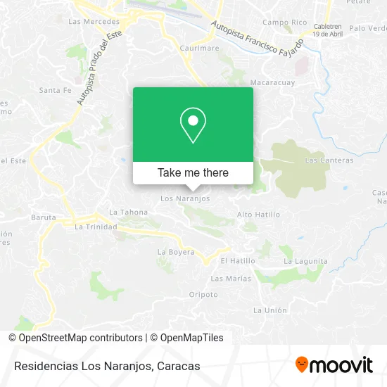 Residencias Los Naranjos map