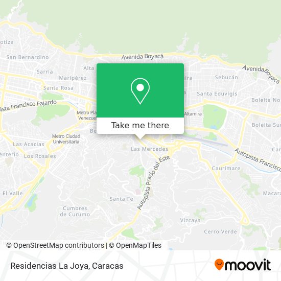 Residencias La Joya map