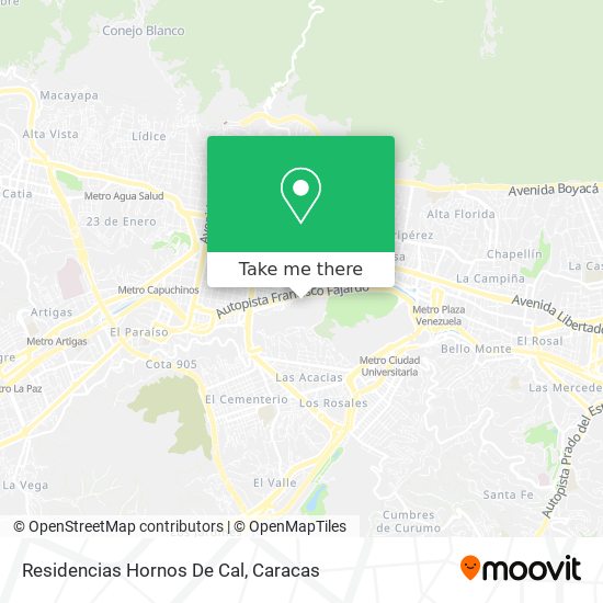 Residencias Hornos De Cal map