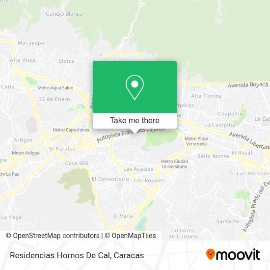 Mapa de Residencias Hornos De Cal