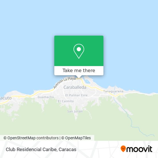 Club Residencial Caribe map
