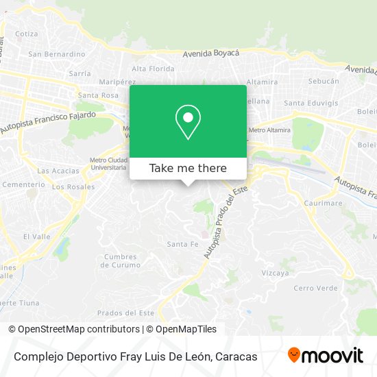 Complejo Deportivo Fray Luis De León map