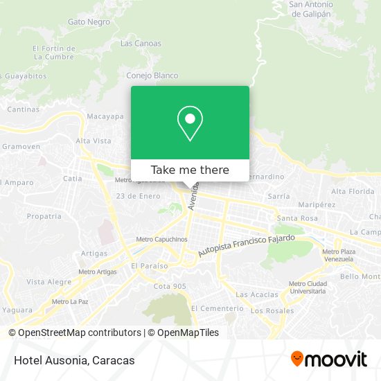 Hotel Ausonia map