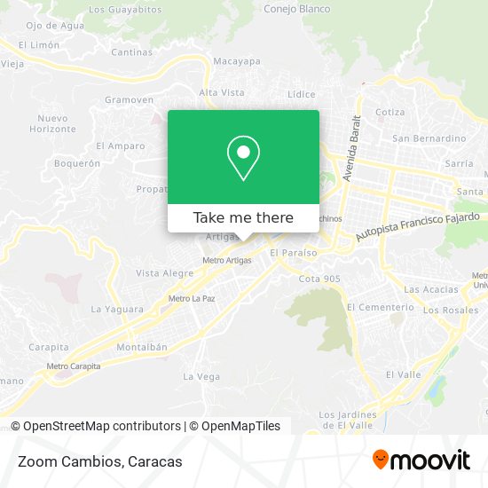 Zoom Cambios map