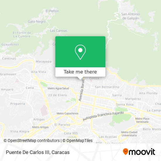 Mapa de Puente De Carlos III