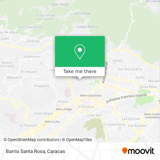 Barrio Santa Rosa map