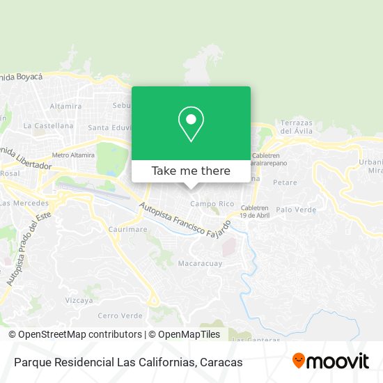 Parque Residencial Las Californias map