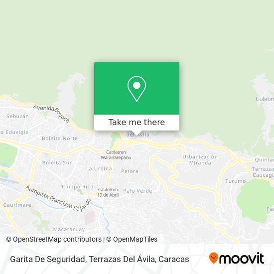 Garita De Seguridad, Terrazas Del Ávila map