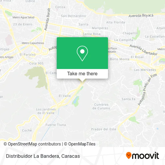 Distribuidor La Bandera map