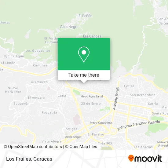 Los Frailes map