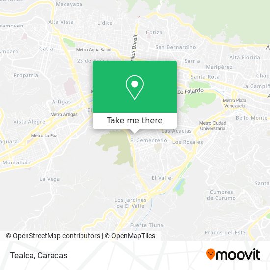 Tealca map