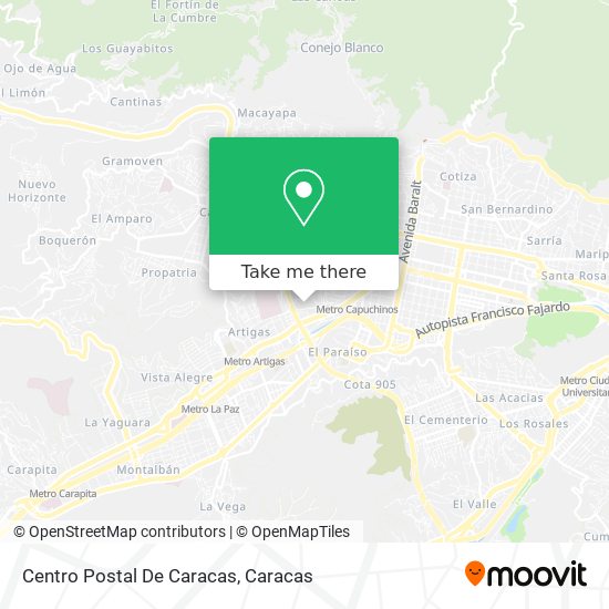 Centro Postal De Caracas map