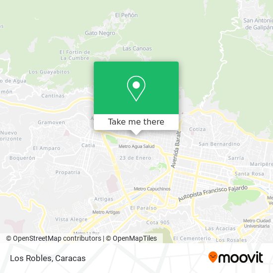 Los Robles map
