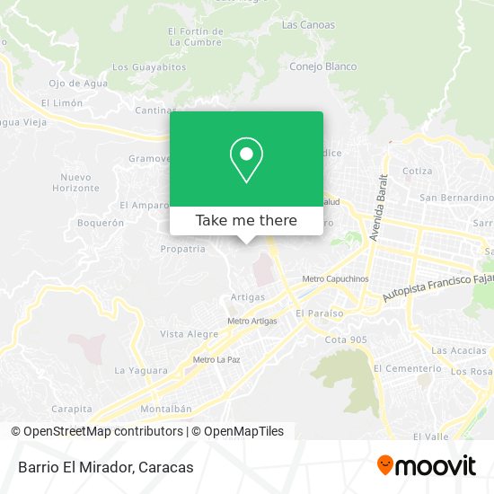 Mapa de Barrio El Mirador