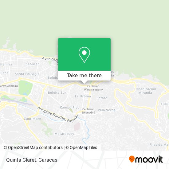 Quinta Claret map