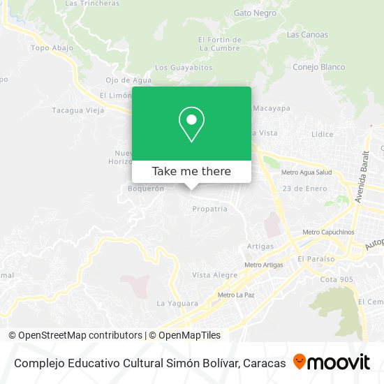 Complejo Educativo Cultural Simón Bolívar map