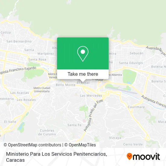 Ministerio Para Los Servicios Penitenciarios map