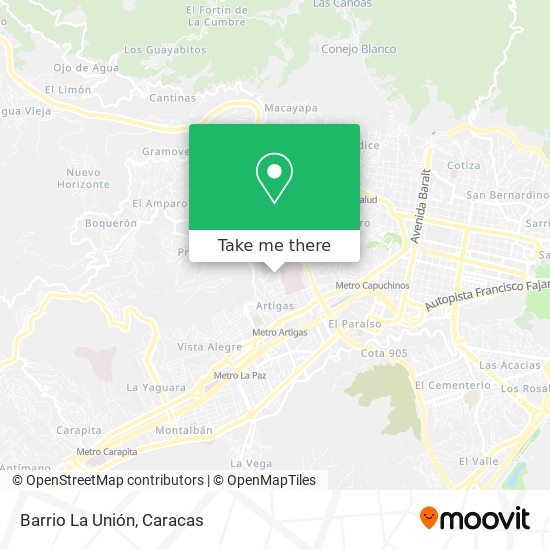 Mapa de Barrio La Unión