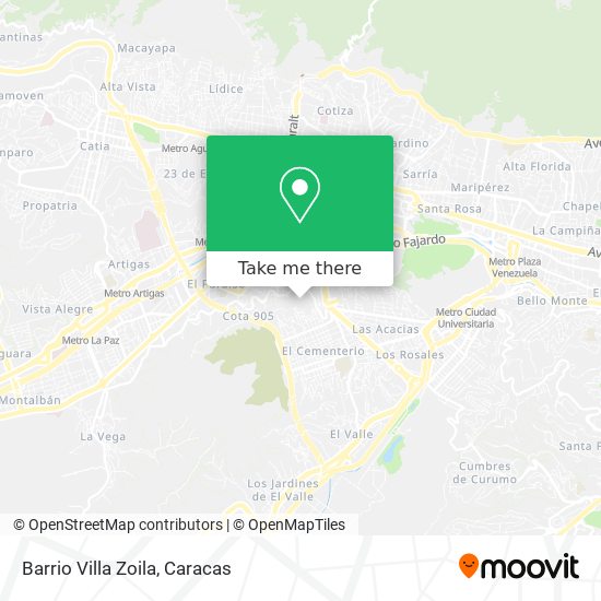 Barrio Villa Zoila map