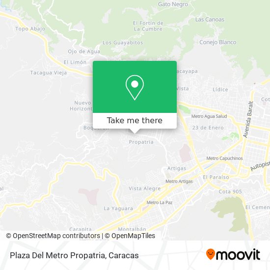 Plaza Del Metro Propatria map