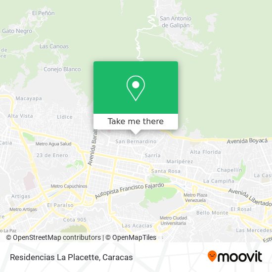 Residencias La Placette map