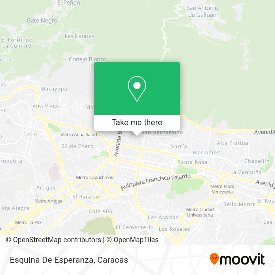Mapa de Esquina De Esperanza