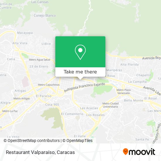 Restaurant Valparaíso map