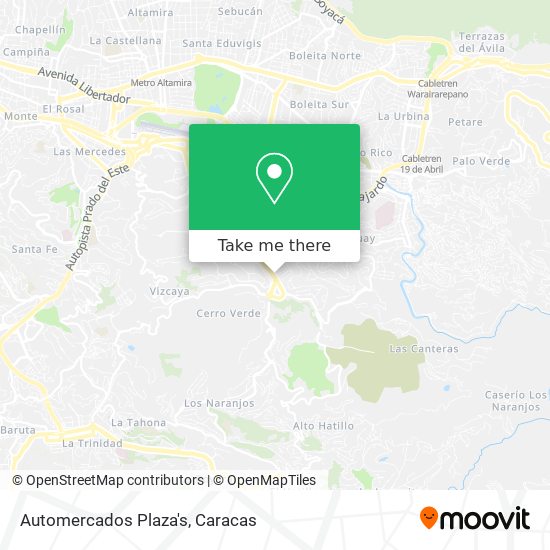 Automercados Plaza's map