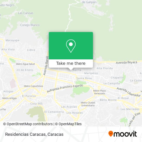 Residencias Caracas map