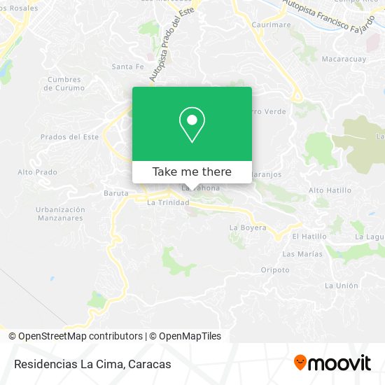 Residencias La Cima map