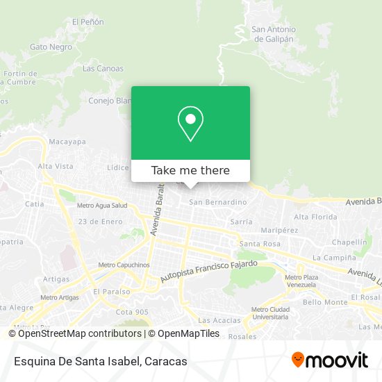 Esquina De Santa Isabel map