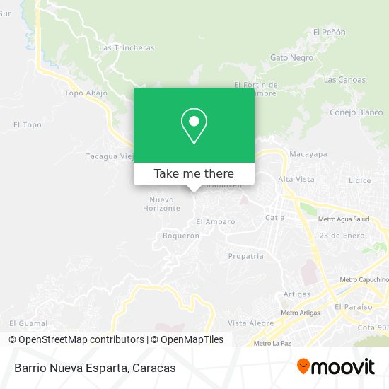 Barrio Nueva Esparta map