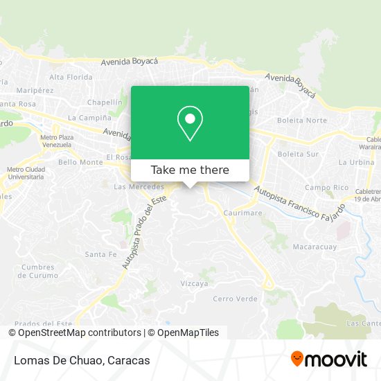 Mapa de Lomas De Chuao